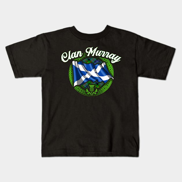 Scottish Flag Clan Murray Kids T-Shirt by Celtic Folk